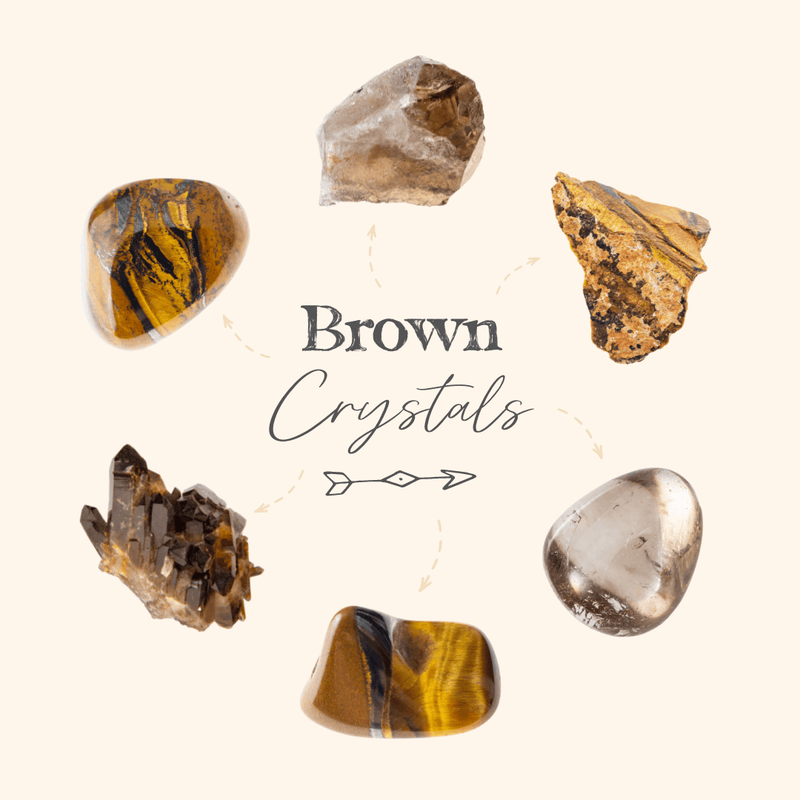 Let The Grounding Energies Of These Earthy Brown Crystals Help You Find Your Feet And Stand Strong! π€ - Luna Tide Handmade Crystal Jewellery