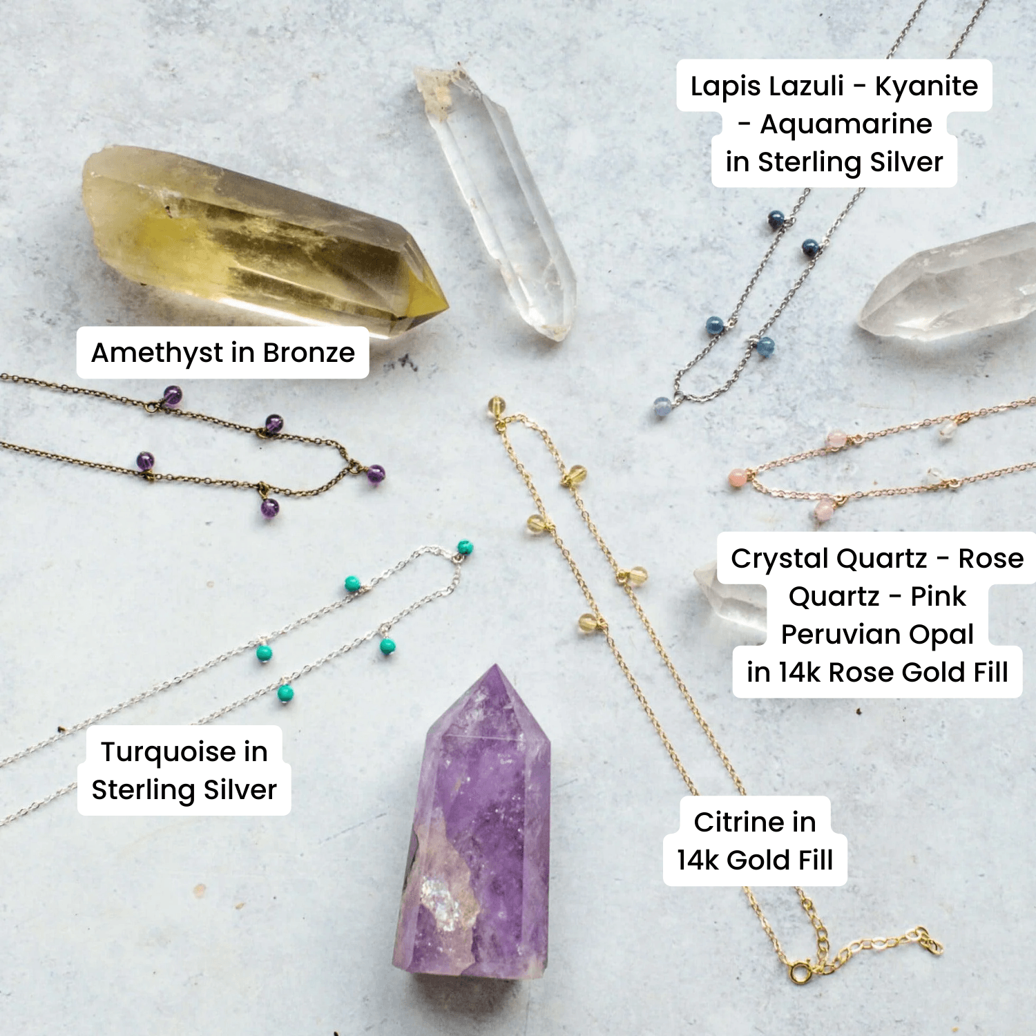 Custom Boho Crystal Bead Drop Choker