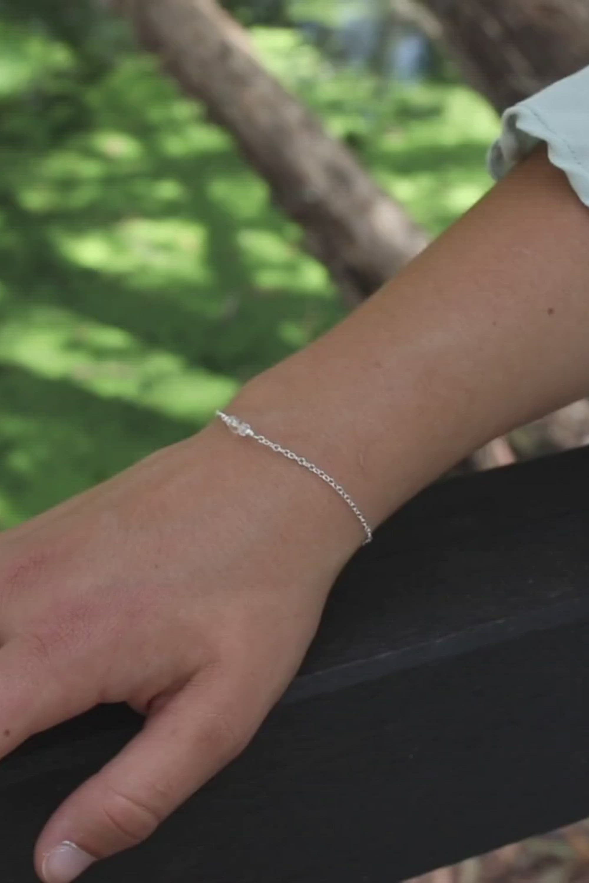 Dainty Crystal Quartz Gemstone Bracelet