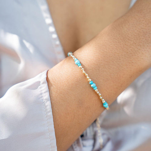 Custom Bohemian Crystal Precious Metal Beaded Bracelet - Custom Bohemian Crystal Precious Metal Beaded Bracelet - Sterling Silver / M 17-22cm (6.5-8.5") - Standard - Luna Tide Handmade Crystal Jewellery