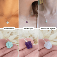 Calm & Serenity Raw Crystal Pendant Bundle