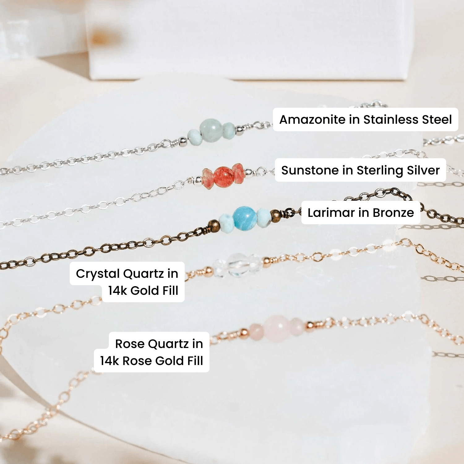 Custom Dainty Gemstone Choker Necklace