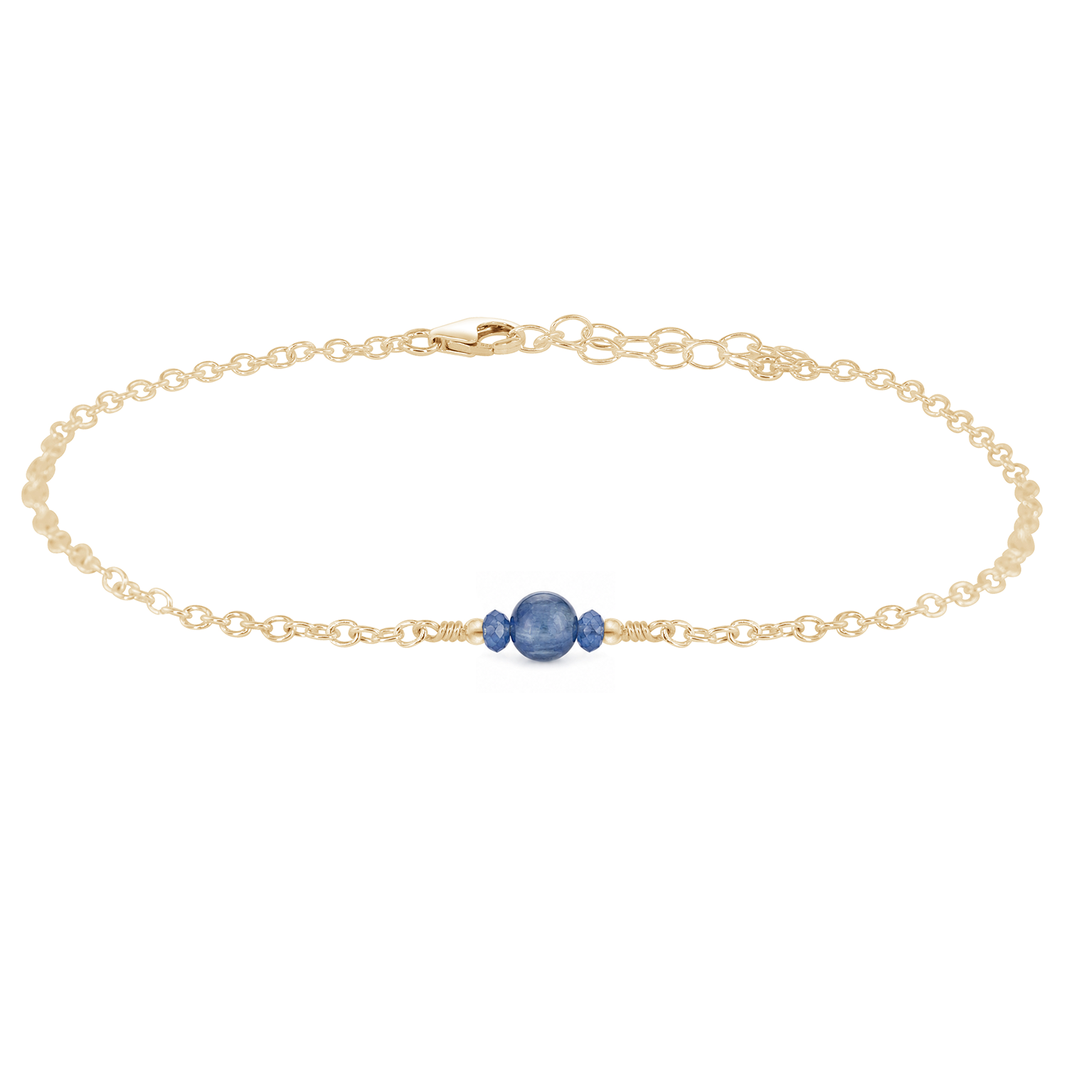 Dainty Kyanite Gemstone Anklet