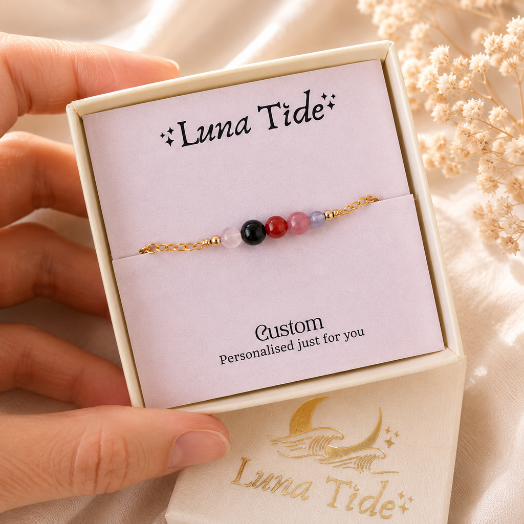 Custom Dainty Gemstone Anklet