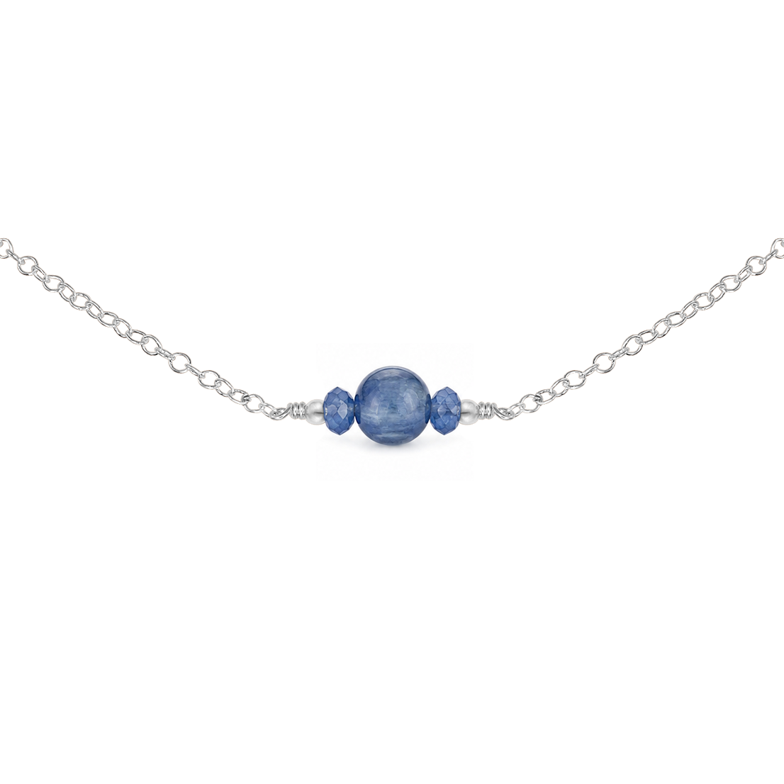 Dainty Kyanite Gemstone Choker Necklace
