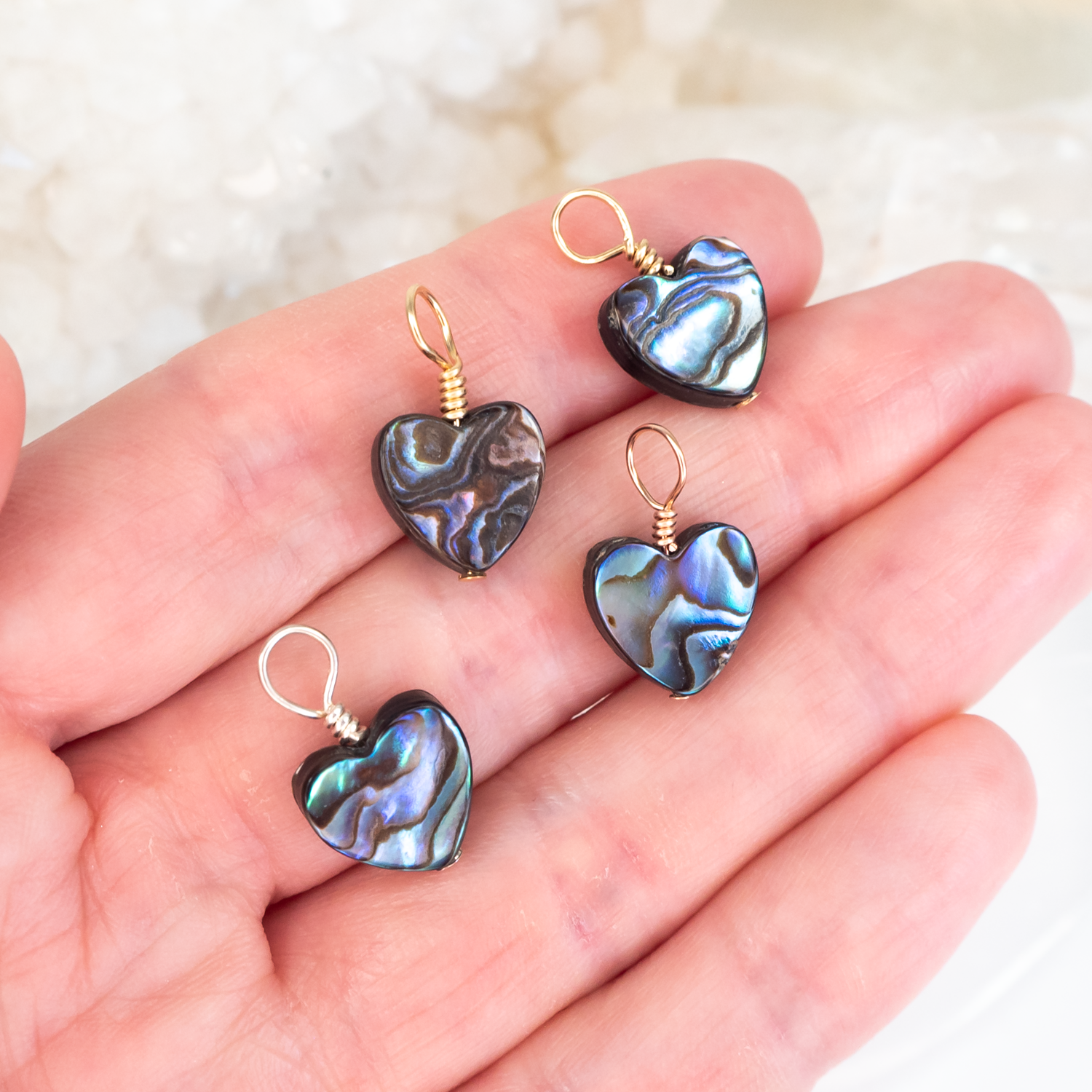 Abalone Shell Heart Pendant