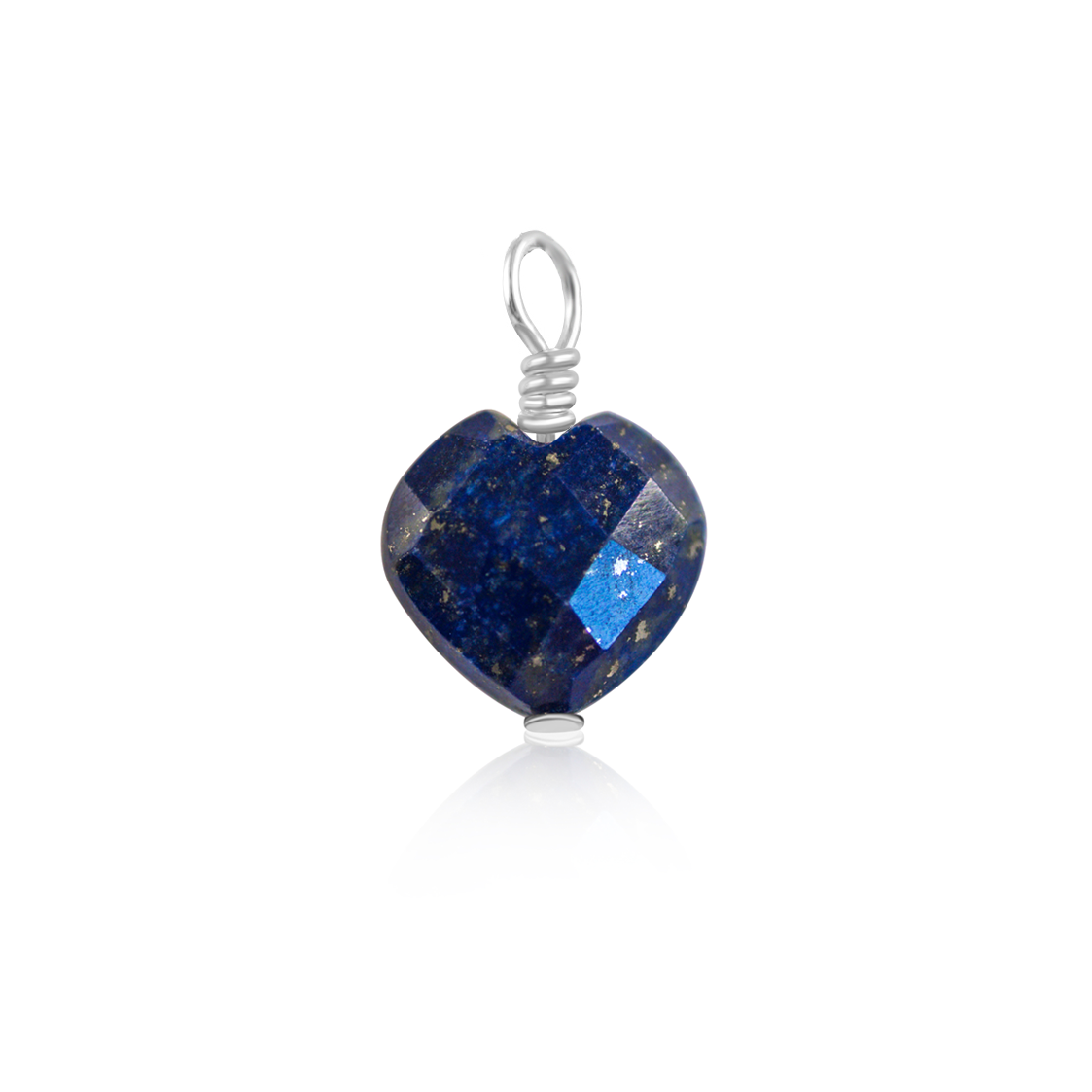 Lapis Lazuli Crystal Heart Pendant