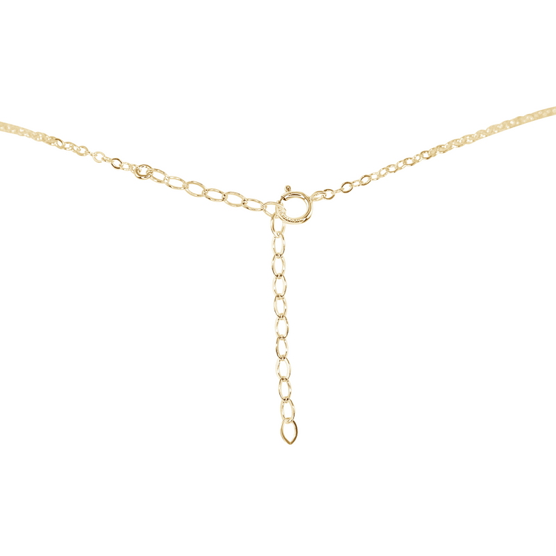Chrysoprase Chip Bead Bar Necklace - Chrysoprase Chip Bead Bar Necklace - 14k Gold Fill - Luna Tide Handmade Crystal Jewellery