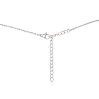 Dainty White Moonstone Gemstone Lariat Necklace - Dainty White Moonstone Gemstone Lariat Necklace - Sterling Silver - Luna Tide Handmade Crystal Jewellery