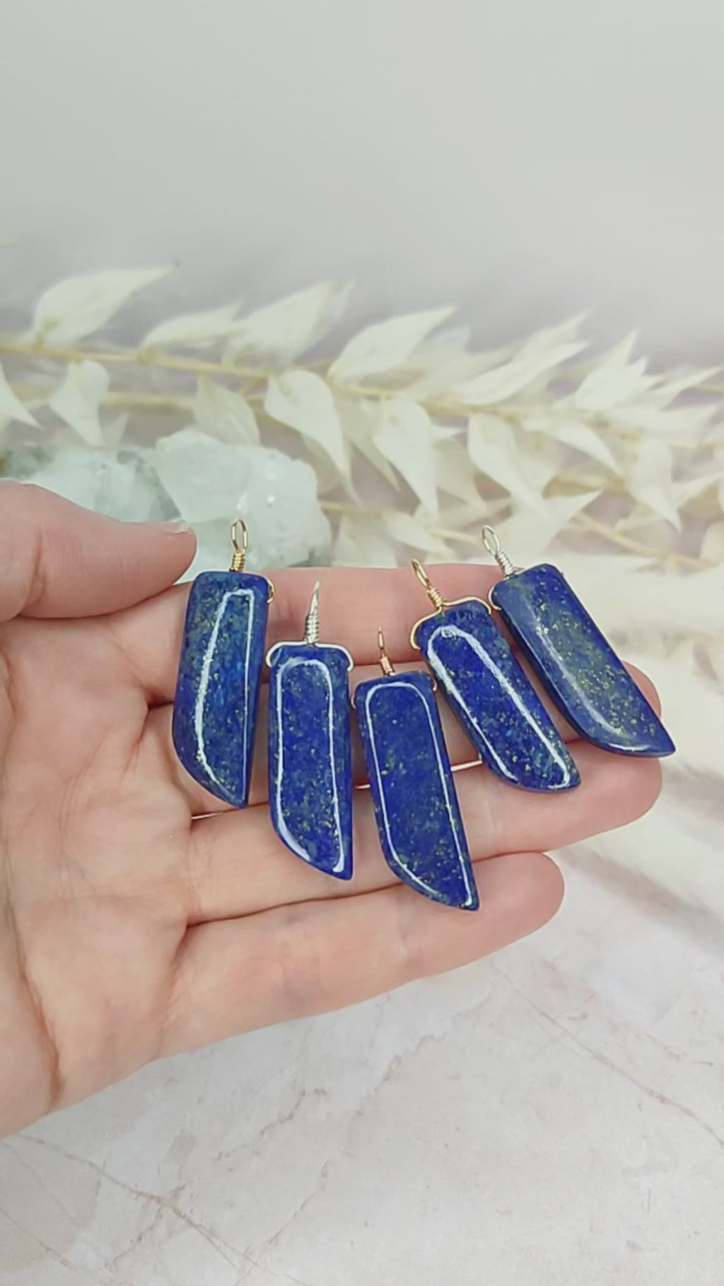 Lapis Lazuli Smooth Point Pendant