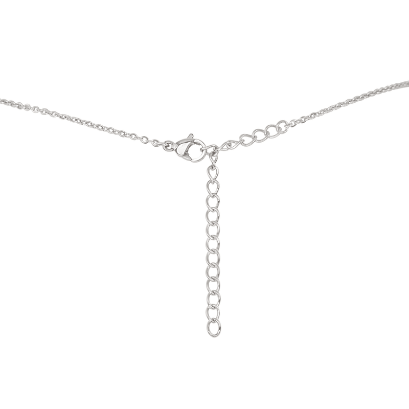 Raw Peridot Natural Crystal Pendant Necklace - Raw Peridot Natural Crystal Pendant Necklace - Sterling Silver / Satellite - Luna Tide Handmade Crystal Jewellery