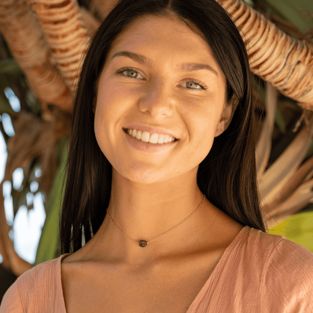 Tiny Raw Tanzanite Crystal Nugget Choker - Tiny Raw Tanzanite Crystal Nugget Choker - Sterling Silver - Luna Tide Handmade Crystal Jewellery